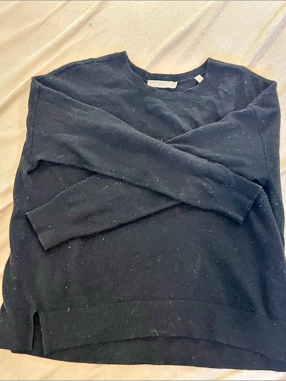 Vince Cashmere Classic Crew Neck Sweater Cashmere Crew Neck in Black Size Small